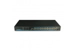BroxNet BRX521-FE24-2GEUP-1SFP 24 Port Smart Managed Fast Ethernet PoE Switch, 390W